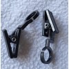 Unbranded Black Plastic Swivel HOOK CLIPS Pack of 50