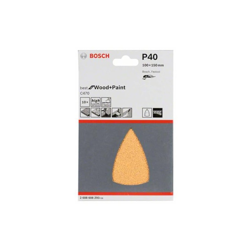 Bosch Professional Sanding Sheet for Triangular Sanders Wood and Paint