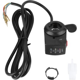 Speed Control Throttles, 48V 6 Pin Electric Bike Thumb Throttle Speed Control Finger Throttle Accelerator for Electric Scooters
