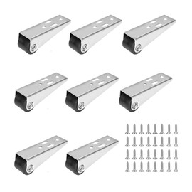 Pack of 8 Fixed Castors Small Castors for Furniture Mini Fixed Castors with Screws Small Rubber Castors with Steel Top Plate Furniture Castors Small for Transport Board Desk Cabinet Table Small