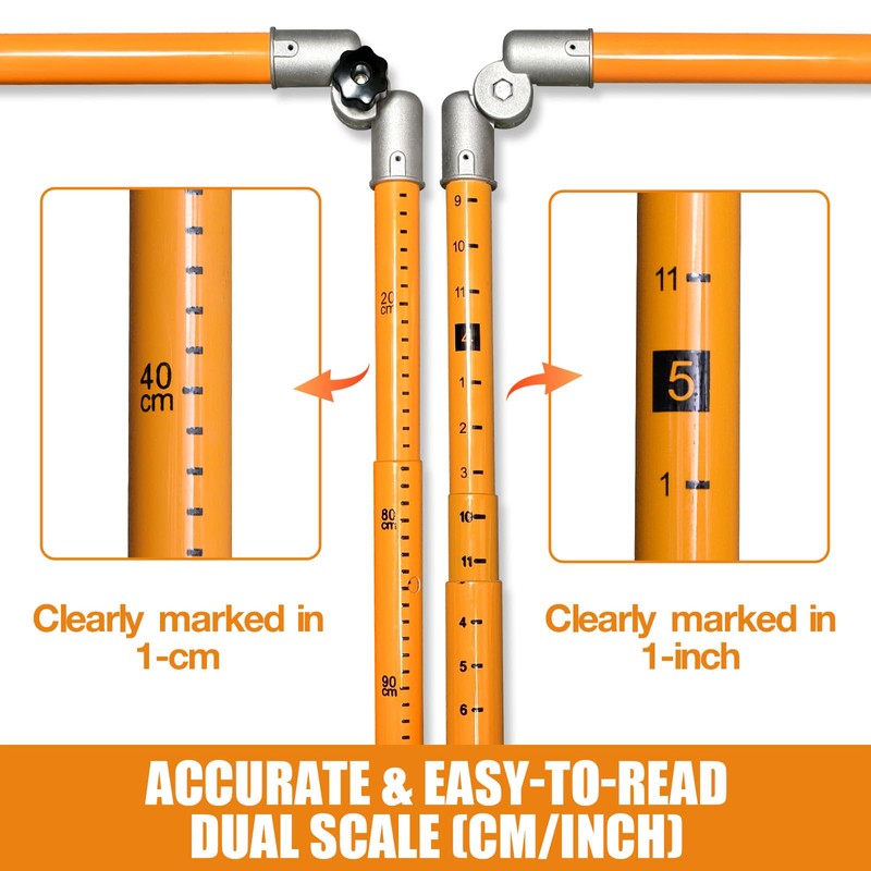 comincia Measuring Stick,15FT Height Stick for Trucks with Telescoping Pole,Sturdy