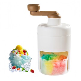 dellyy Ice Crusher Manuell, Tragbare Eiscrusher und Shaved Ice Maschine, Manueller Ice Shaver für Slushies