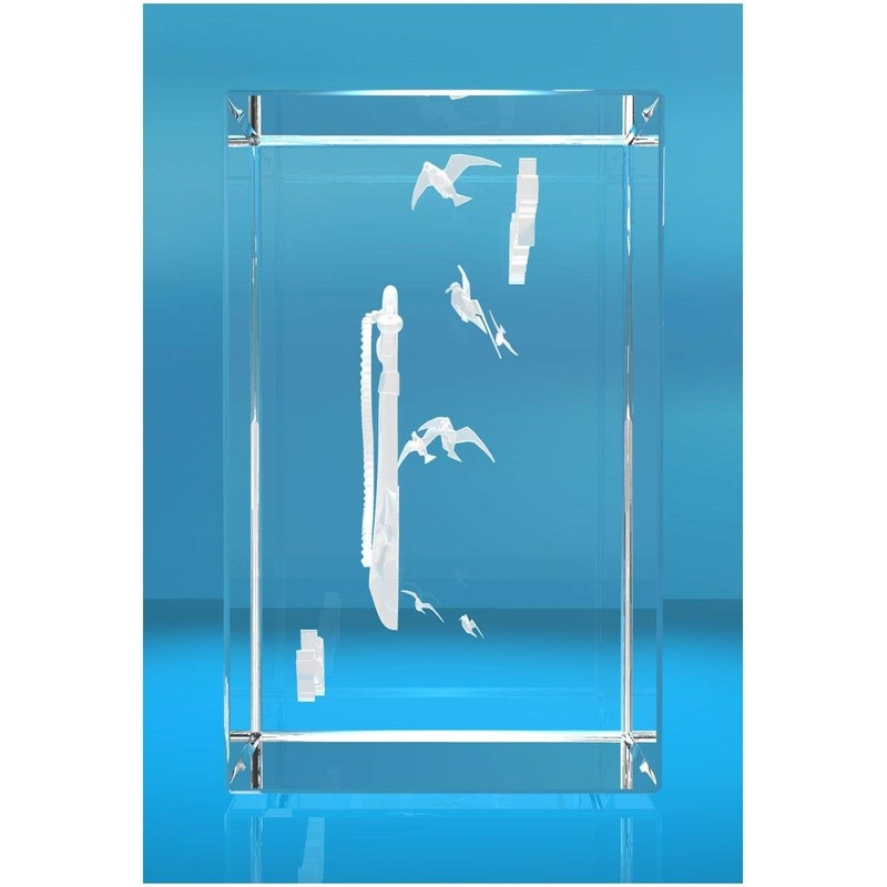 VIP-LASER 3D Glass Cuboid I Home Port Timmendorfer Beach I