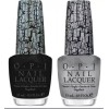 OPI Nail Lacquer Black Shatter E53 and Silver E62. Pack