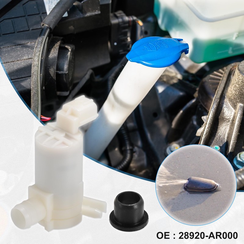 X AUTOHAUX Windshield Washer Motor Pump Fit for Nissan 350Z