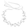 BIKPRST Bridal Crystal Beads Bohemian Headpiece Leaves Vine Flower Wedding