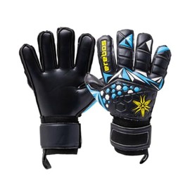 erebos 1000154 Darkness Flat PK Grip Goalie Gloves Black Blue 6