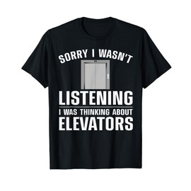 Cool Elevator Art Men Women Inspector Mechanic Maintenance T-Shirt