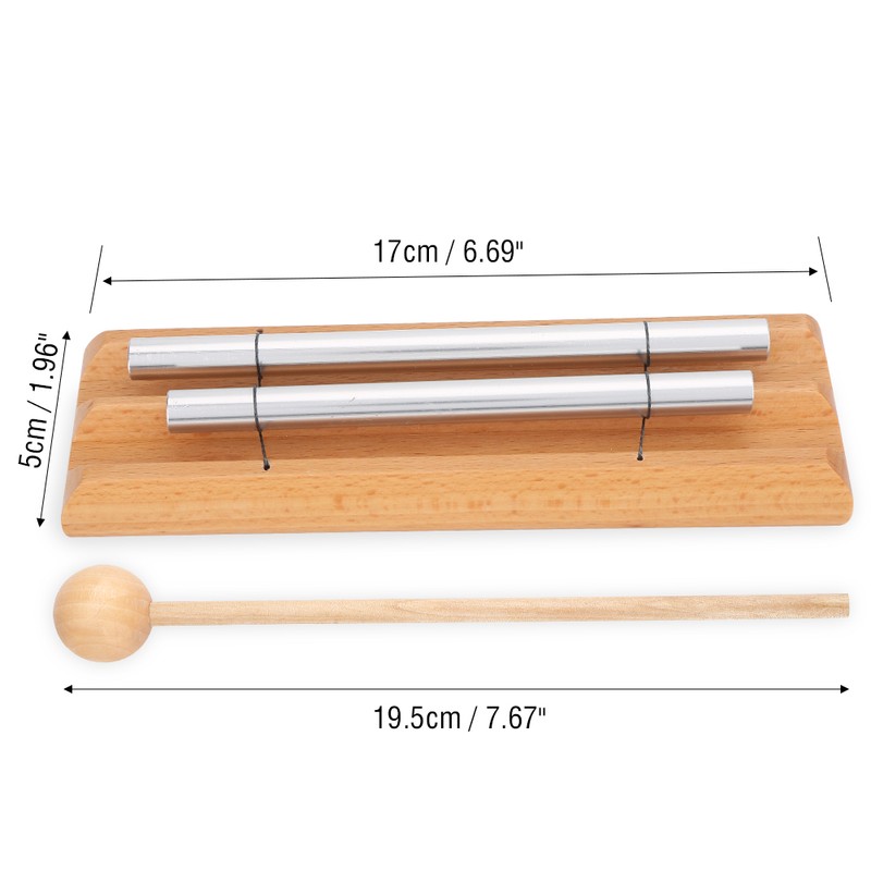 2-Tone Percussion Instrument with Mallet Musical Education Toy for Children