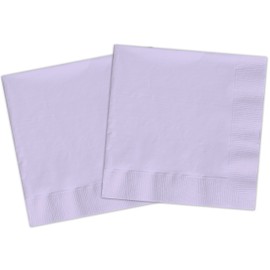 Ciao - Tovaglioli carta FSC compostabili (33x33cm, doppio velo), 20 pezzi, viola lavanda