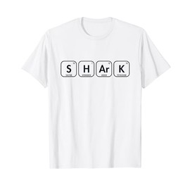 Shark Periodic Table Of Elements White Whale Lover Shark T-Shirt