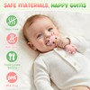 Baby Teething Toys 3-6 6-12 Months, 2-in-1 Rattle and Teether