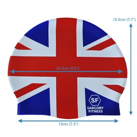Sargoby Fitness UK Swim Cap Adult Standard-Size for Competitive or Recreational Swimmer Looking for more speed South Africa Rainbow Australia (UK)