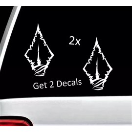 Bluegrass Decals 2-Count ARROW Indian Arrowhead Vinyl Decal Sticker for car truck laptop A1038