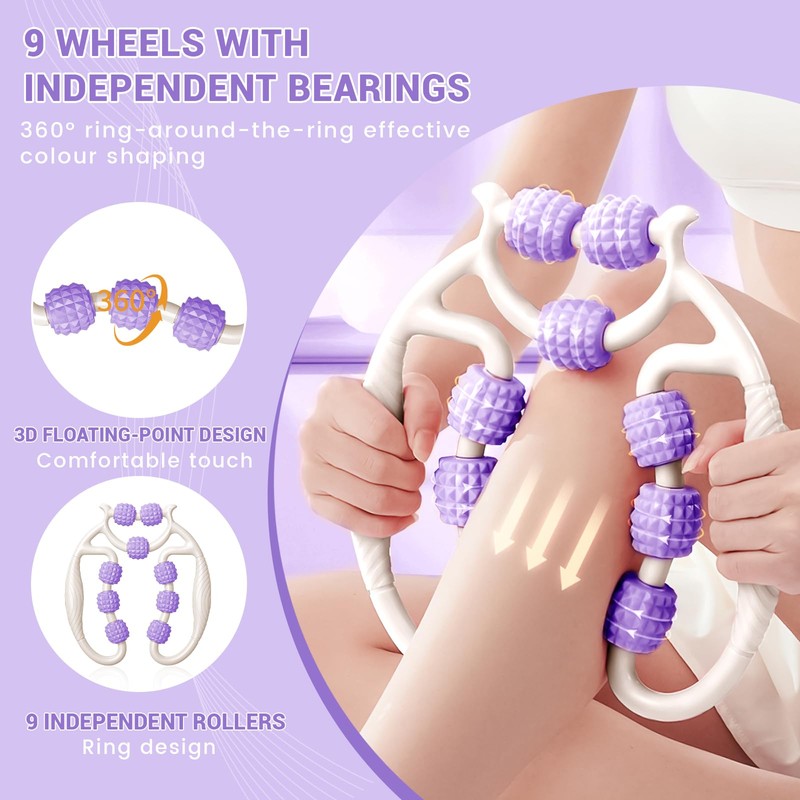 HYran Massage Roller, Massage Roller Legs, Cellulite Roller, Cellulite Massager,