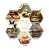 6 Set Tiered Tray Hardware for Cake Stand Mold Crown