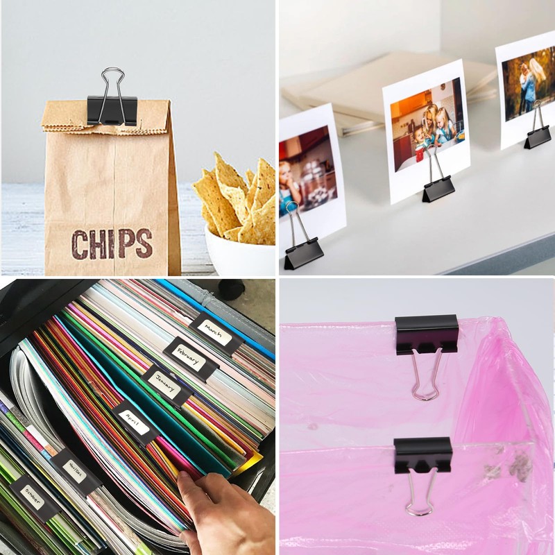 Ufmarine Extra Large Binder Clips 2 inch, (72 Pcs) Big