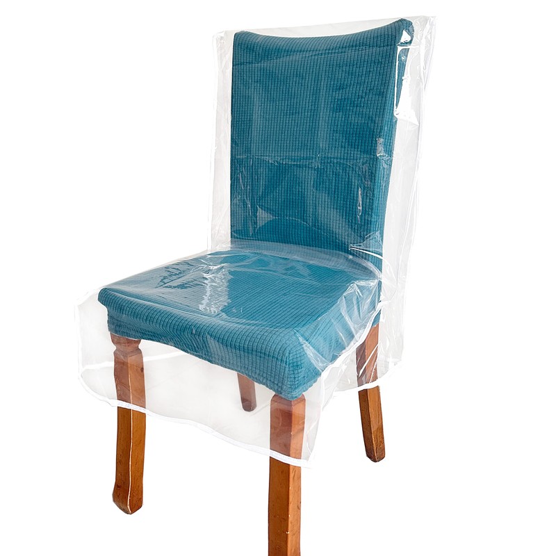 Drihara 2 Pack Plastic Dining Chair Covers (2)