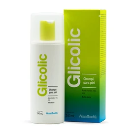 Glicolic Champú Corporal, Dermolimpiador y Exfoliante, frasco con 240ml