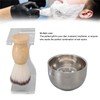 3 PCS Men Shaving Brush Set Acrylic Brush Holder Bubble