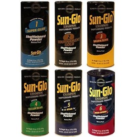 Table Shuffleboard Powder Sand - Sun-Glo Sampler Six-Pack