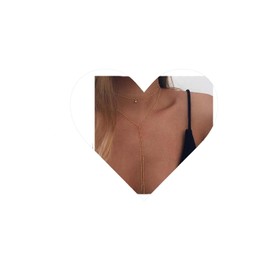 Yheakne Double Layered Choker Long Tassel Chain Necklace Gold Wrap Chain Necklace Thin Tassel Y Necklace Chain Long Necklaces for Women and Girls