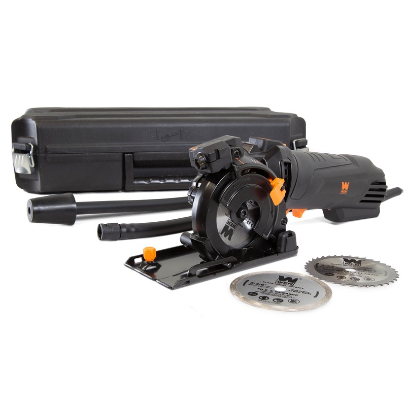 WEN 4.2-Amp 3-3/8-Inch Plunge Cut Compact Circular Saw with Laser,