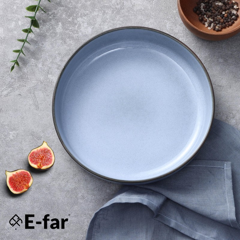 E-far Pasta Bowls Set of 4, 35oz Large Salad Bowls