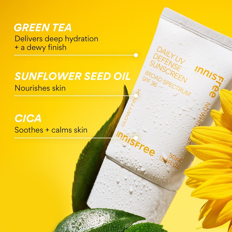Innisfree Daily UV Defense SPF 36 – Korean Face Sunscreen,