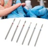 Russian Manicure Drill Bits,Russian Cuticle Drill Bit Set,6pcs Cuticle Remover