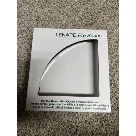 Lenape 7.5” Large White Corner Bathroom Shelf Porcelain P-1704