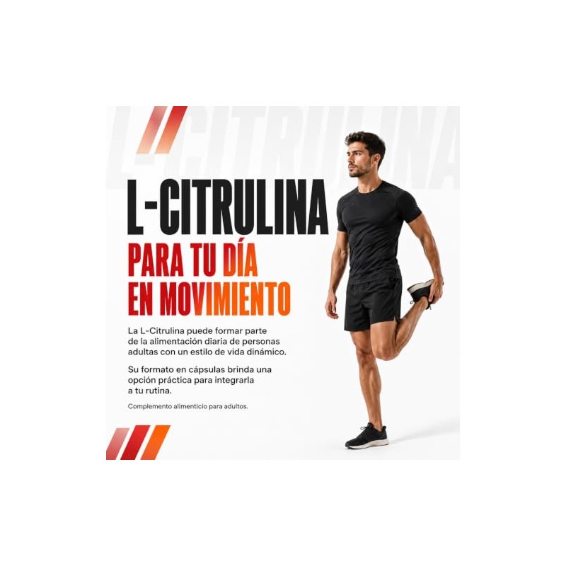 L-Citrulina 1000 mg, Suplemento Alimenticio, 60 Cápsulas, More Than Pure