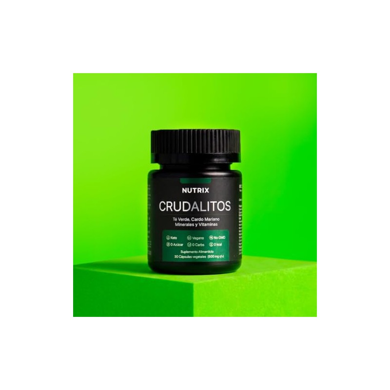 Nutrix Crudalitos Suplemento Cardo Mariano Electrolitos Complejo Verde Resveratrol Apoyo