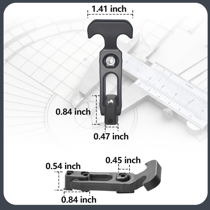 4 Pack Cooler Latch Replacements, Flexible Rubber Draw Latches for