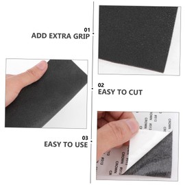 Operitacx 2 Stück 5 7 rutschfeste Aufkleber Antirutsch Klebeband Treppen Aufkleber Bodenhaftung Nonslip Tape rutschfeste Möbelgreifer Rutschfestes Klebeband rutschfeste Möbelgriffe Black