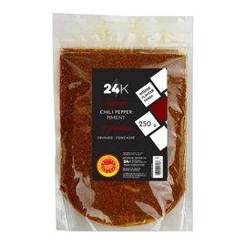24K 100% Pure Espelette Chili Pepper (Crushed), 250g (8.8oz) | Product of France, All-Natural, Versatile Spice from Basque Region