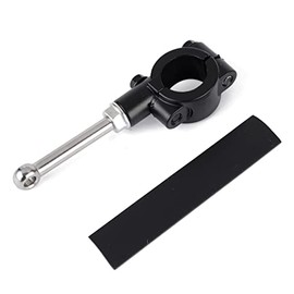 sheng yu pian 20-23mm Kickstand Nose Motorcycle Side Stand Extension Kit Foot Pedal Assistant Tool Support Parts (Color : Black)