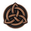 Bezelry 10 Pieces Celtic Trinity Knot Metal Shank Buttons. 22mm