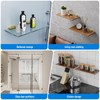 Ranbo 2 Pcs Frameless Glass Clamp Brackets for Shelf and