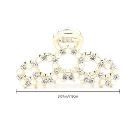 Hair Clip Faux Pearl Hair Claw Delicate Hair Clamp for Fixing Hair Accessories for Women and Girls