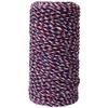 May Arts 412-44 Red/White/Blue 2mm Baker's Twine Ribbon,Red/White/Blue,109 yd