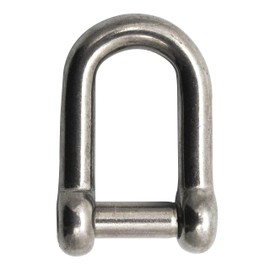 Extreme Max 3006.8393 BoatTector Stainless Steel D Shackle with No-Snag Pin - 1/4"