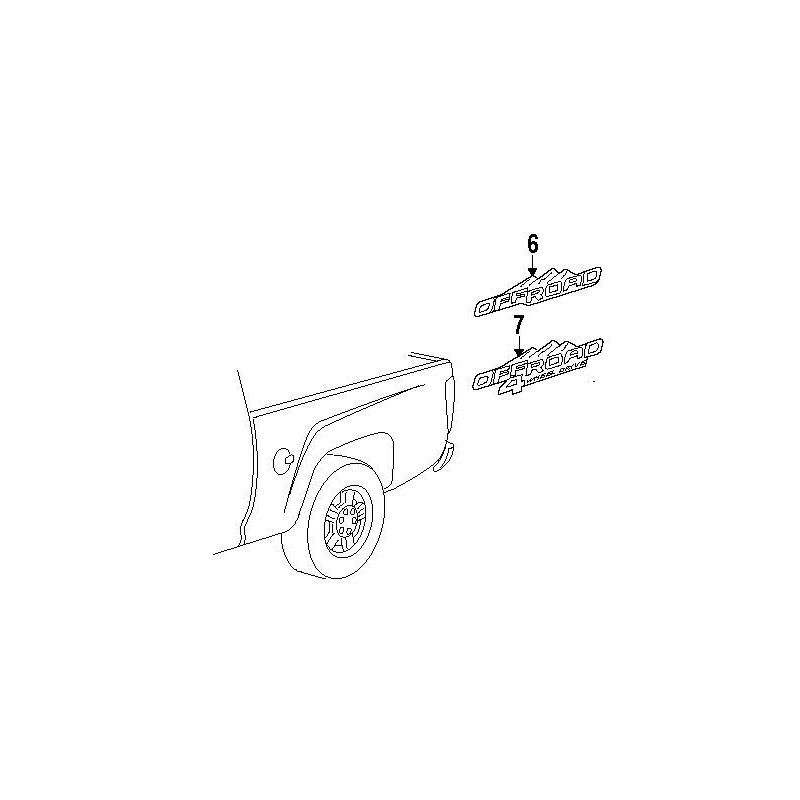 Vinylmark LLC 4x4 Decals -2008 to 2014 Fits Chevy Colorado