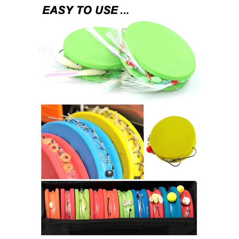 EVA Foam Rig Winders in Storage Box Sea Fishing with