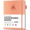 Clever Fox Password Book with alphabetical tabs. Internet Address Organizer