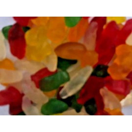 Unbranded Assorted Fruit Flavored Animal Shaped Gummi Gummy Candy- 1/2 POUND