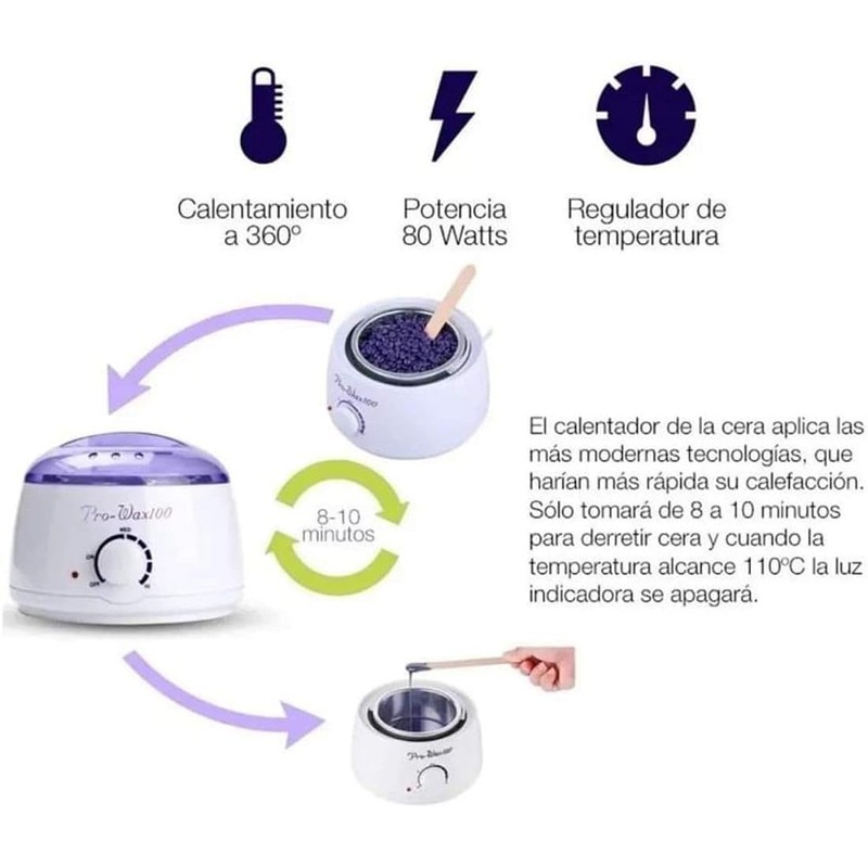 Cera española Wax para depilar paquete de 1 kilo Miel