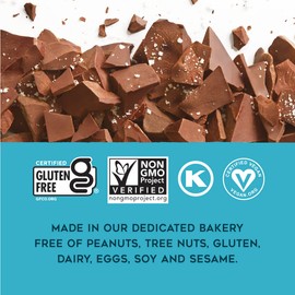 88 Acres Granola Bars | Gluten Free, Nut-Free Oat and Seed Snack Bar | Vegan & Non GMO | 6 Pack (Dark Chocolate Sea Salt))