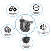 3" Swivel Stem Caster wheels Set of 4 (2 Castors