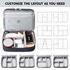 MIRLEWAIY Travel Cords Organizer Case Double-Layer Electronic Accessories Carrying Bag